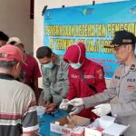 Pastikan Perjalanan Mudik Aman, Polres Ponorogo Gelar Pemeriksaan Kesehatan Sopir