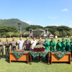 Peringati HUT Brigif 16 Wira Yudha Ke- 17, Kapolres Kediri Kota Bersama Forkopimda Ikuti Fun Bike dan Senam Bersama