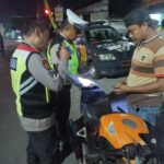 Petugas Gabungan Rayon II Polres Kediri Kota Amankan Puluhan Motor Tak Sesuai Spesifikasi Teknis