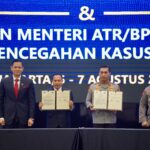 Wujudkan Perjanjian Kerja Sama Kementerian ATR/BPN-Polri, Menteri AHY & Kapolri Sepakat Cegah Masyarakat Jadi Korban Konflik Pertanahan