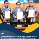 Sekjen Kementerian ATR/BPN Tandatangani Nota Kesepahaman dengan DPR RI, Dorong Sinkronisasi Data Pengaduan Masyarakat