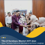 Tiba di Surabaya, Menteri AHY akan Ujian Terbuka Doktoral dan Deklarasi Kota Lengkap