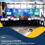 Kementerian ATR/BPN Raih Predikat Wilayah Bebas Korupsi untuk 12 Kantor Pertanahan